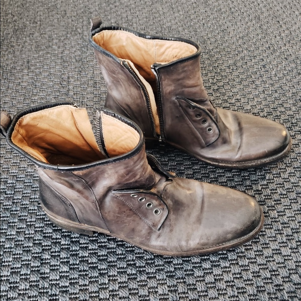 John Varvatos leather boots
